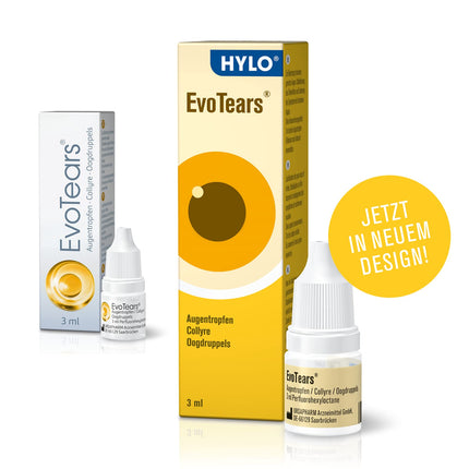 EvoTears® eye drops for dry eyes - Unique due to perfluorohexyloctane and water-free, 3ml