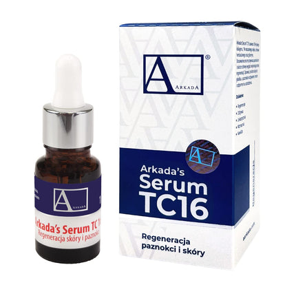 ARKADA SERUM TC16 Advanced Collagen Therapy for Problematic Skin, Infections, Nail Injuries, Nail Damage and Scars 11ml