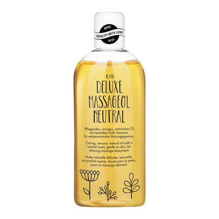 EIS Deluxe Massage Oil Neutral | for relaxing massages | suitable for couples | warming body oil for muscle relaxation | intimate &amp; liquid lubricant | liquid | neutral aroma | 250 ml