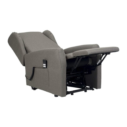 Sime CY-2 ADJUSTABLE electric recliner chair for seniors Zero Gravity, 2 motors, independently adjustable backrest and footrest, 2 wheels, anti-decupid memory, dirt-resistant recliner chair, dove grey