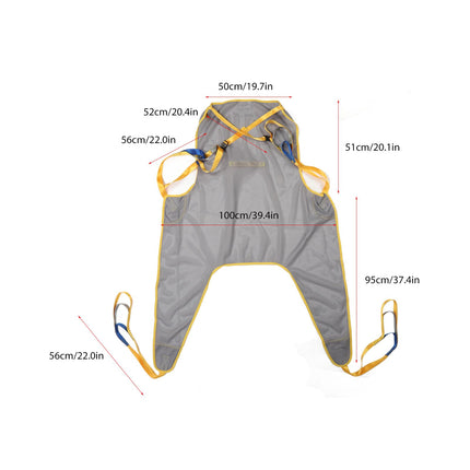 Patient Lift Sling, Breathable Soft Mesh Patient Lift Walking Sling for Hospital