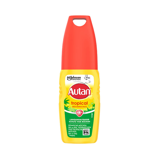 Autan Tropical Pump Spray Insect Repellent, for protection against domestic and tropical mosquitoes, 100 ml, Aerosol