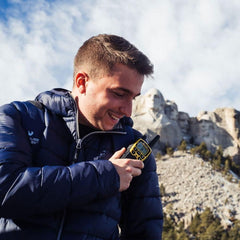 Midland XT70 Adventure PMR Walkie Talkie Case Set, 2x radios with up to 12 km range, with LCD display and micro-USB charging socket, for children and outdoor use