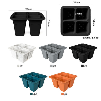 JasCherry 5 Pack Silicone Seedling Starter Trays Reusable, Indoor Greenhouse Propagation Trays, Cell Greenhouse Propagation Set, Mini Propagator for Seedling Plant