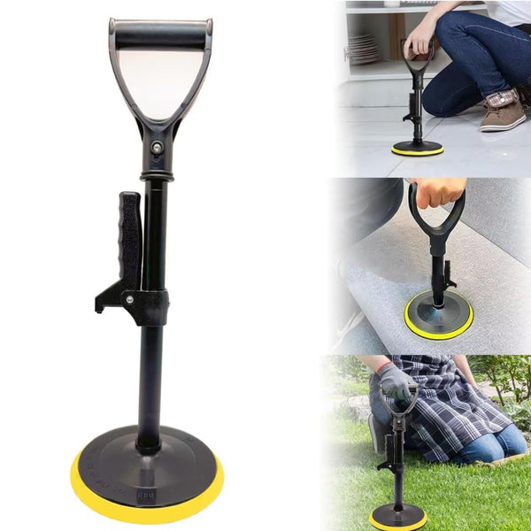 Standing aid, standing aids with handrail, standing aid for seniors, height-adjustable, standing aid from the floor, disabled-friendly accessories for everyday life, black