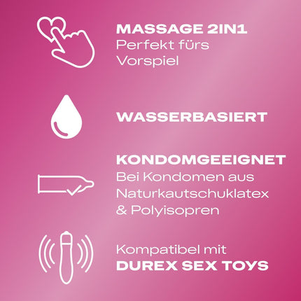 Durex Play 2 in 1 Massage &amp; Lubricant, Aloe Vera, 1 Pack (1 x 200 ml)