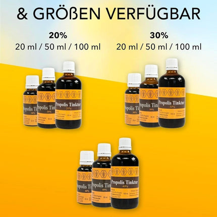 Nordbienchen® 20ml Propolis Tincture with 20% Propolis from our own beekeeping – Bee Propolis extract in the best beekeeping quality – No additives