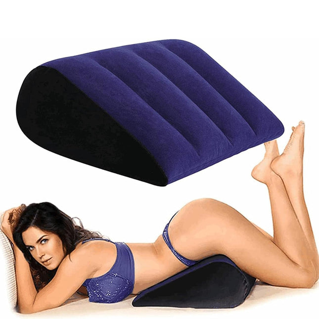 Sex Pillow Sex Lumbar Pillow Inflatable Wedge Triangle Pillow Sex Love Position Furniture Erotic Sex Travel Pillow for Couples