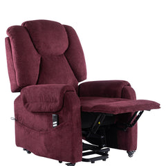 POLTRONE ITALIA Sofia 2 Motors PERSONALIZED TV armchair with electric stand-up aid Medical device 2 wheels Micro-spring seat stain-resistant senior armchair relax chair Red