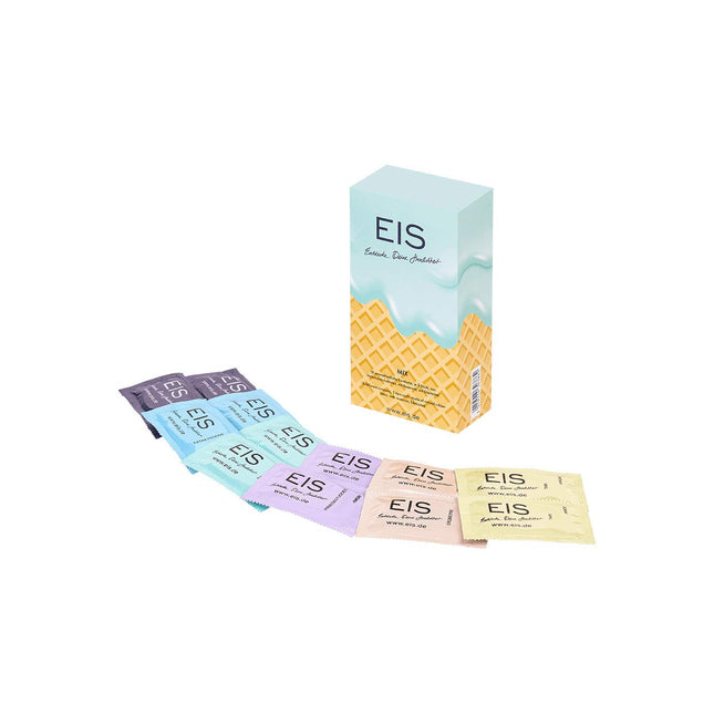 EIS Brand Condoms Function 18 pieces | 53 mm size | 6 different varieties | Moist, comfortable surface | Safe protection