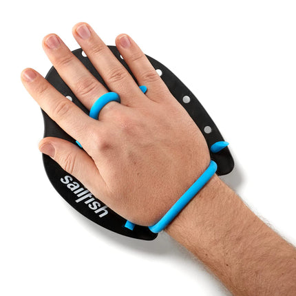 Sailfish® Flat Paddle Swimming | Classic hand paddles with round rubber bands | Technique training &amp; strength building | Swimming paddles in 3 sizes | Swimming training accessories | Adjustable &amp; PVC-free