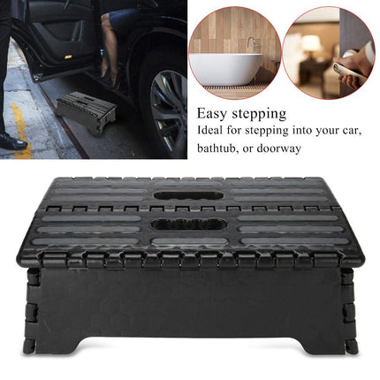 Elderly Step Stool, Portable Folding Step Stool for Elderly Pregnant Bathroom Travel, Load Capacity up to 136 kg, 37.8 x 21.6 x 13 cm