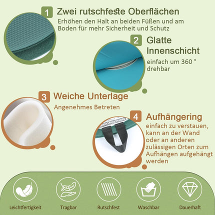 Ehucon Pivot Disc and Patient Transfer Board, Turning Devices for Elderly and Disabled People, Easy Turning Aids from Bed to Wheelchair, Chair or Car, 15.7 Inch Diameter