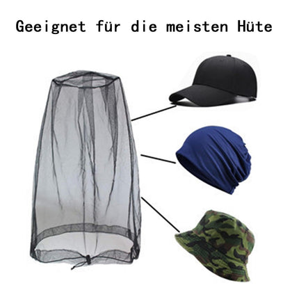 Head Net Face Mesh Head Cover 3 Pack - Insect Protection Head Net, Insect Protection Bee Mesh Head Net, Used for Hiking, Camping, Mountaineering, Fishing, Beekeeping