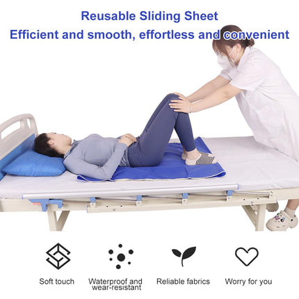 Sliding sheet for bed transfer, 75x95cm patient transfer board, sliding sheet for bedridden patients, transfer board patient lift, reusable sliding sheet for bariatric transfer, transfer for the elderly