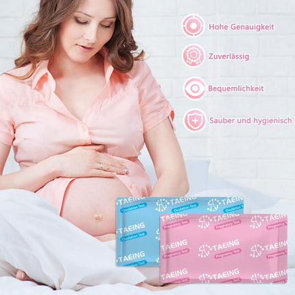 40 ovulation test strips &amp; 10 pregnancy test strips - Precise detection of ovulation and early pregnancy diagnosis