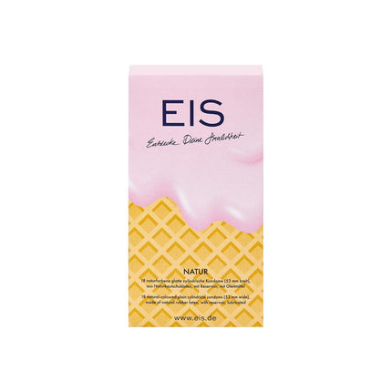 EIS Nature Condoms | 18 pieces | German quality | 53 mm wide | Made from natural rubber latex | Moist &amp; smooth | Individually tested for maximum safety &amp; intense pleasure