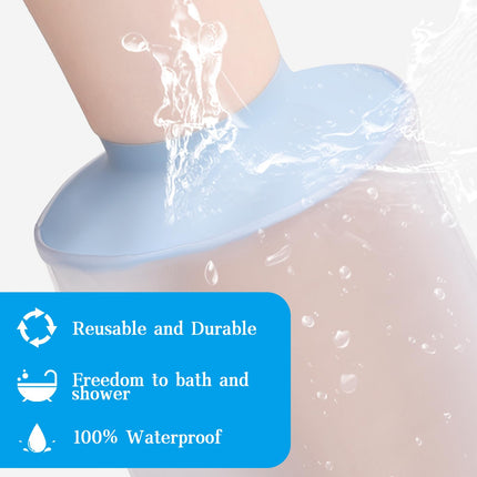 Fasola Shower Protector Arm, Waterproof Arm Cast Protector for Shower, Reusable Cast Arm Shower Cover, Wound Care Accessory, Broken Arm Aid