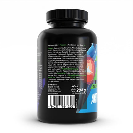 Zec+ Nutrition Arthro Essential – 150 capsules with glucosamine, chondroitin, MSM &amp; frankincense extract, dietary supplement for physical exertion during intensive sports