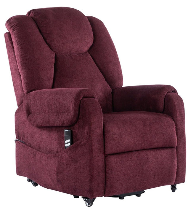 POLTRONE ITALIA Sofia 2 Motors PERSONALIZED TV armchair with electric stand-up aid Medical device 2 wheels Micro-spring seat stain-resistant senior armchair relax chair Red