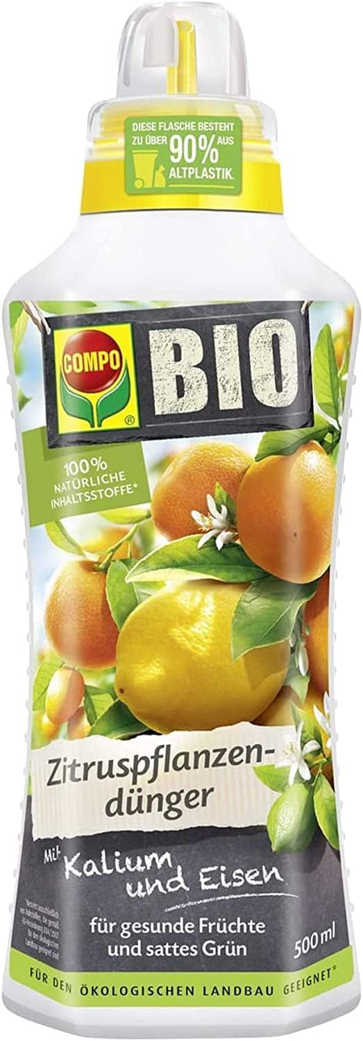 COMPO fertilizer for citrus plants, organic citrus fertilizer, COMPO ORGANIC citrus plant fertilizer, 500 ml