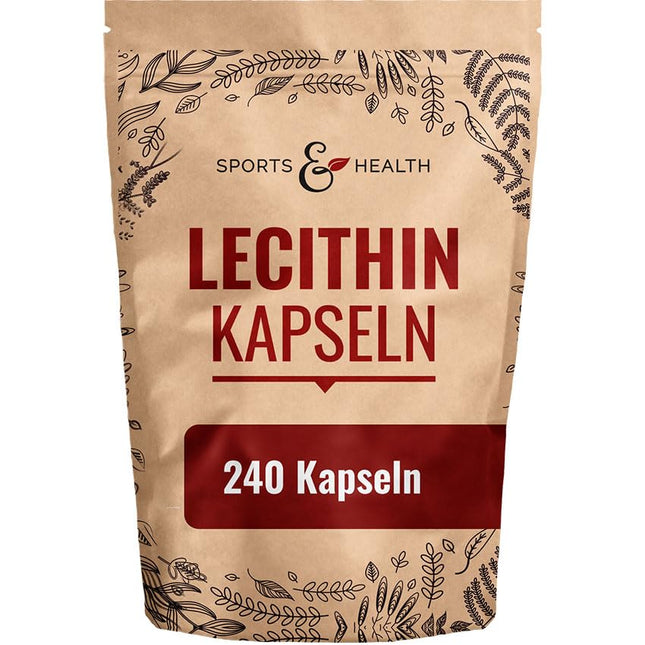 Lecithin Capsules - 240 Softgel Capsules - 1200mg per daily dose - High Dosage - Soy Lecithin, Lecithin, Lecithin