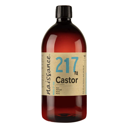 Naissance Castor Oil (No. 217) - 870ml - Cold-pressed, natural, hexane-free, non-GMO oil - Nourishes and moisturizes hair, eyelashes, and eyebrows
