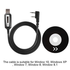 Walkie Talkie programming cable with CD driver for GT 3 UV 82 BF 888s