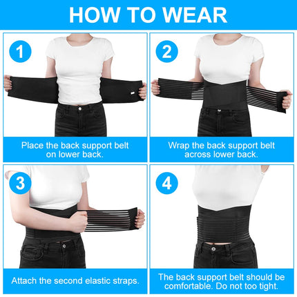ACWOO Back Brace Back Support Belt for Men and Women, Breathable Back Belt, Back Support for Sports Back Brace Relieves Back, Anti-Sweat Lumbar Belt Back Support Belt (M)