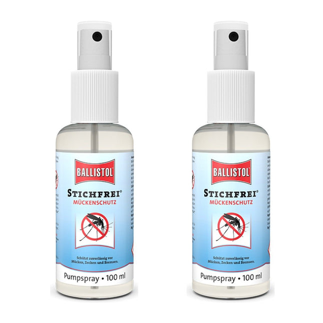 BALLISTOL Stichfrei, 2 pieces of 100 ml pump spray mosquito spray insect spray