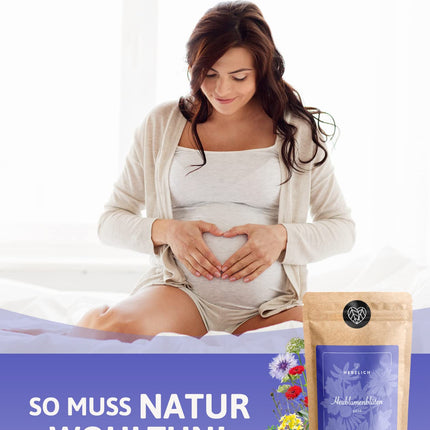 Hayflowers 250g - Hayflower blossoms for sitz baths during pregnancy - Hayflower baths, bath teas, wraps and compresses - for birth preparation | Birth preparation, sitz baths from Herzlich Natur