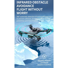 LUXWALLET Sky X Dodge – 22 km/h – Infrared Obstacle Avoidance – Mini Drone – 2X Camera Drone WiFi – Entry-Level Quadcopter