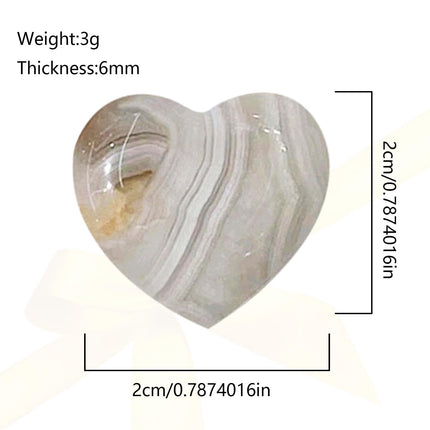 DALAETUS 24 Pieces Heart Stone, Healing Crystal Gemstones for Lovers, Love Heart Natural Colorful Crystals Stones for Meditation, Chakra, Reiki, Energy Balancing, Valentine's Day