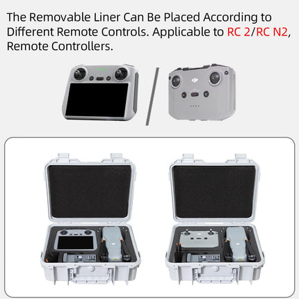 Fenmaru Carrying Case for DJI Air 3 Drones, Waterproof Hard Shell Case Compatible with DJI Air 3 RC 2/RC-N2 (Gray)