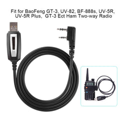 Walkie Talkie programming cable with CD driver for GT 3 UV 82 BF 888s