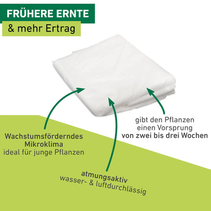 Garden fleece BASIC 10x1.5m 17g/m2, white