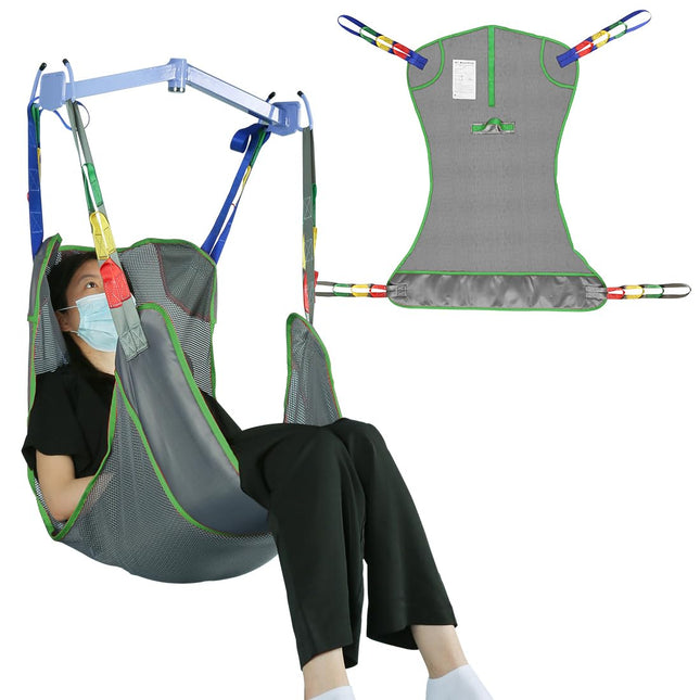EZ Assistive Universal Full Body Patient Lift Sling, Lift Medical Sling for Bed Positioning and Bathing Assist Aids, Transfer Sling for Elderly, Bariatric, Disabled, Bedridden, (Large)