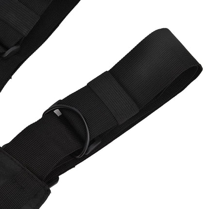Walkie Talkie Chest Adjustable Pocket Strap Pockets Front Pocket Radio Chest Strap With Reflective Strips Outdoor Vest Suitable for Police, Production Workshop, Construction Site