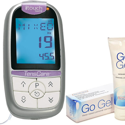 TensCare iTouch Sure + Go Gel Lubricant - Pelvic floor trainer to strengthen and tone the pelvic floor. For incontinence and bladder leakage