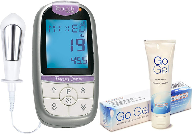 TensCare iTouch Sure + Go Gel Lubricant - Pelvic floor trainer to strengthen and tone the pelvic floor. For incontinence and bladder leakage