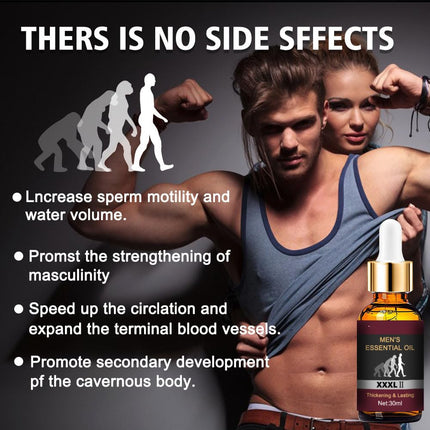 Penis Enlargement Oil, 30 ml XXXL essential oil for men, penis thickening growth increase big cock enlargement for men, men improved erection delay ejaculation (5PC)