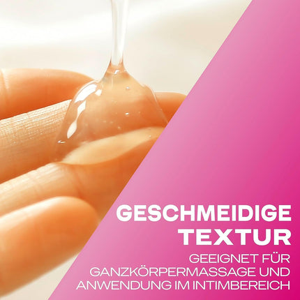 Durex 2-in-1 Massage Gel – Water-based lubricant for sensual love massages – 2 x 200 ml in a dispenser (Aloe Vera and Guarana)