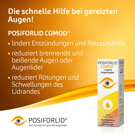 POSIFORLID COMOD® eye drops for eye irritation and blepharitis