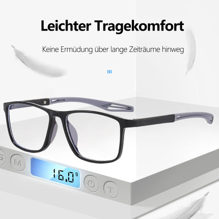 Fsread Reading Glasses Men Set of 3 Sporty Design, Comfortable and Flexible Lightweight Blue Light Blocking Reading Aid for Men +2.0