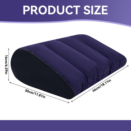 Sex Lumbar Pillow Sex Pillow, Inflatable Wedge Triangle Pillow for Sex Positions Erotic Pillow Ramps Sex Toys Sex Women Position Pillow Sex Furniture for Couples, Men, Women (Blu Scuro)