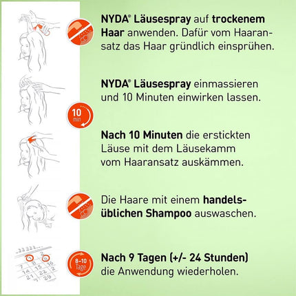 NYDA Lice Spray, 2 x 50 ml