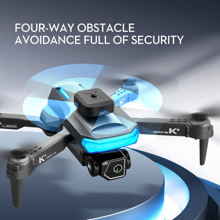 OBEST Drone with 4K Camera, RC Quadcopter with FPV Live Transmission, Obstacle Avoidance, One-Key Takeoff/Landing, Headless Mode, 3D Flips, 2 Batteries, Mini Drone for Kids Beginners