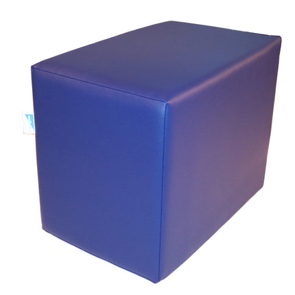 Nudist posture cushion | Positioning cube | Intervertebral disc cube | Back | 50x45x40 cm, original skai, sapphire blue