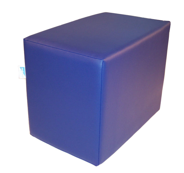 Nudist posture cushion | Positioning cube | Intervertebral disc cube | Back | 50x45x40 cm, original skai, sapphire blue