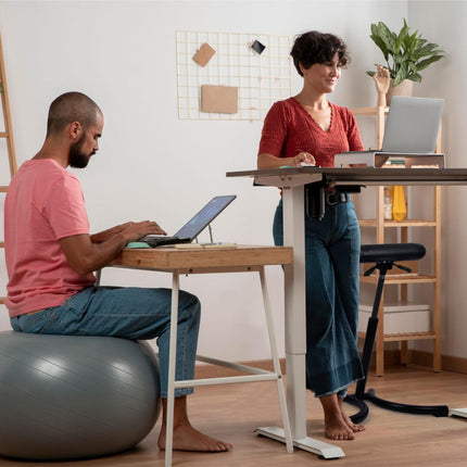 Werkfox® Standing Stool Ergonomic Height-Adjustable Stool; Standing Aid Workshop Stool Standing Chair for Desk, Office, Industry